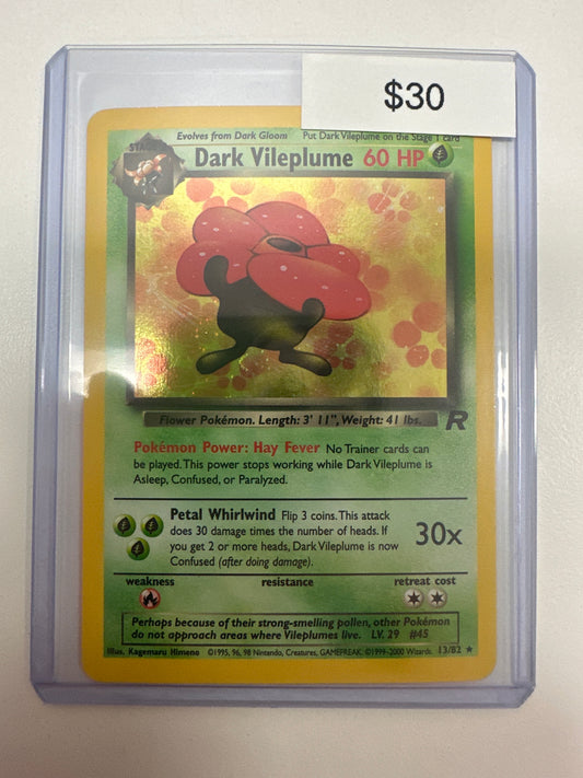 Pokemon Dark Vileplume Holo 13/82