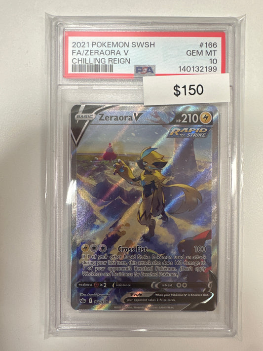 Pokemon Zerora V 166/198 PSA 10