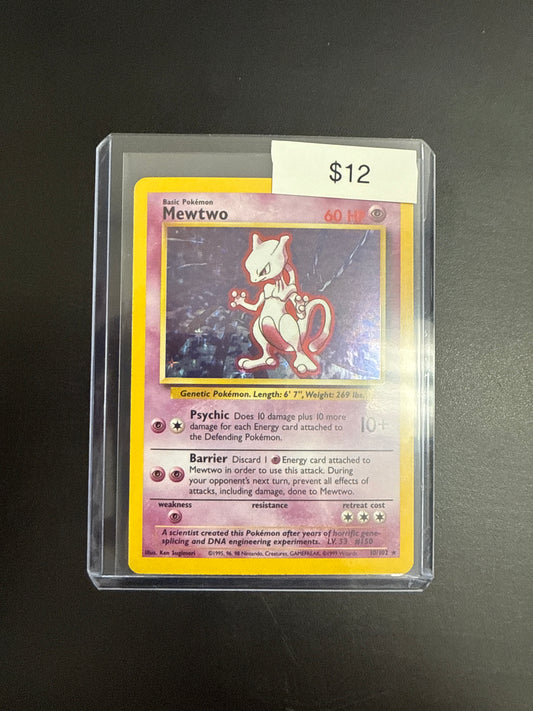 Pokémon Mewtwo 10/102 Base Set