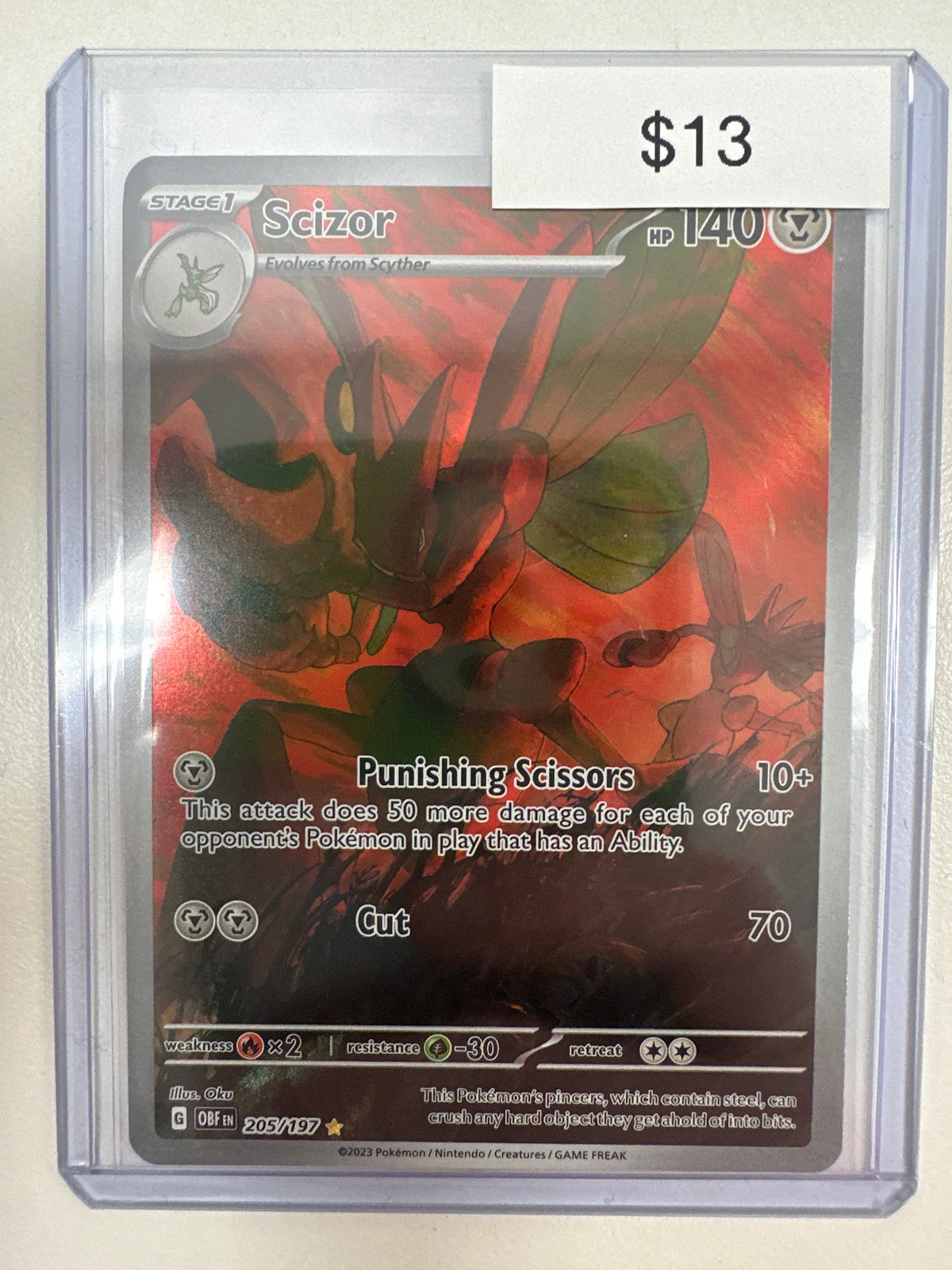 scizor pokemon cards Scizor (Wisdom of Sea and Sky #180/241, 1-Star)