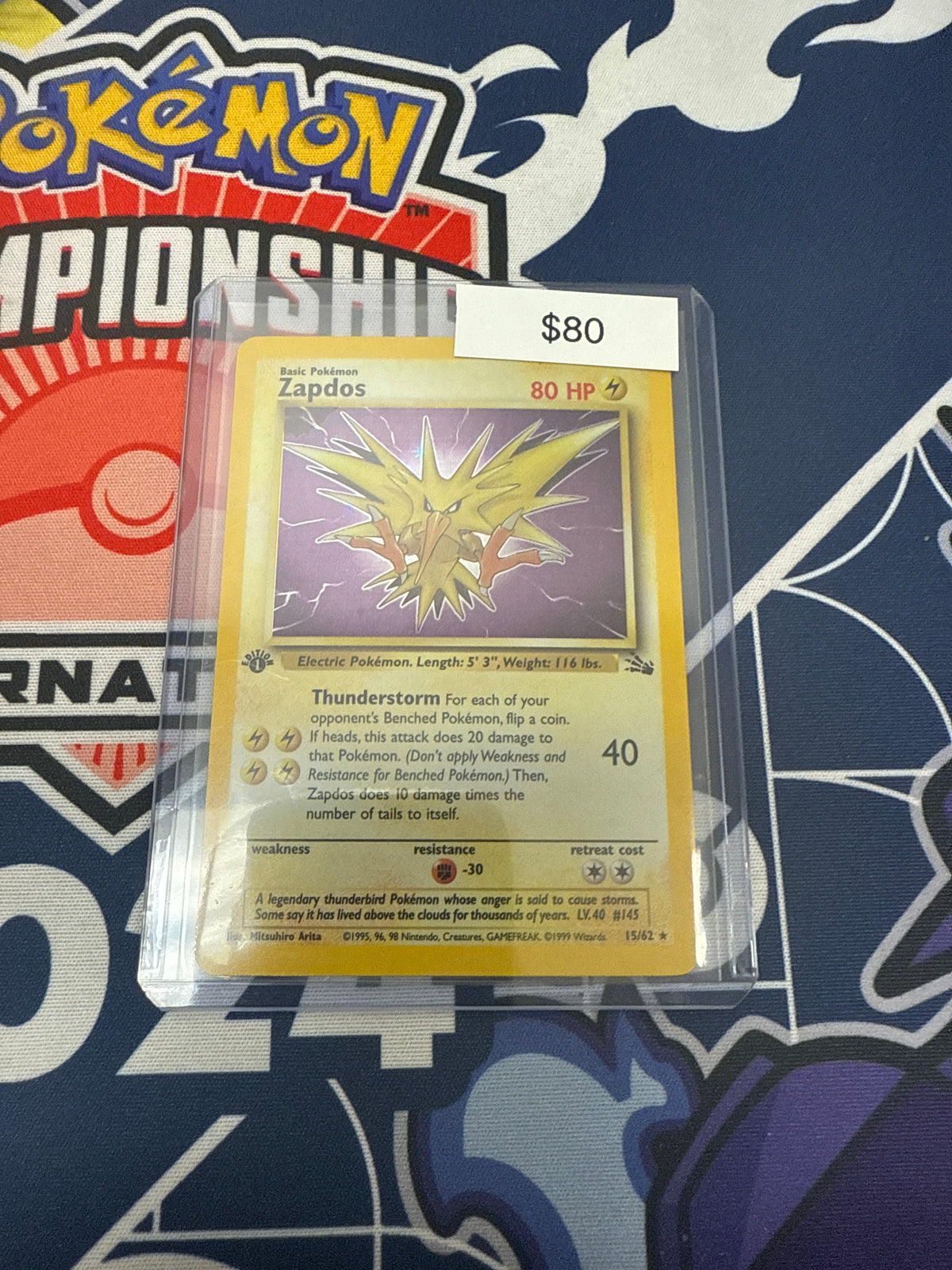 Pokémon Fossil 1st Edition Holo 15/62