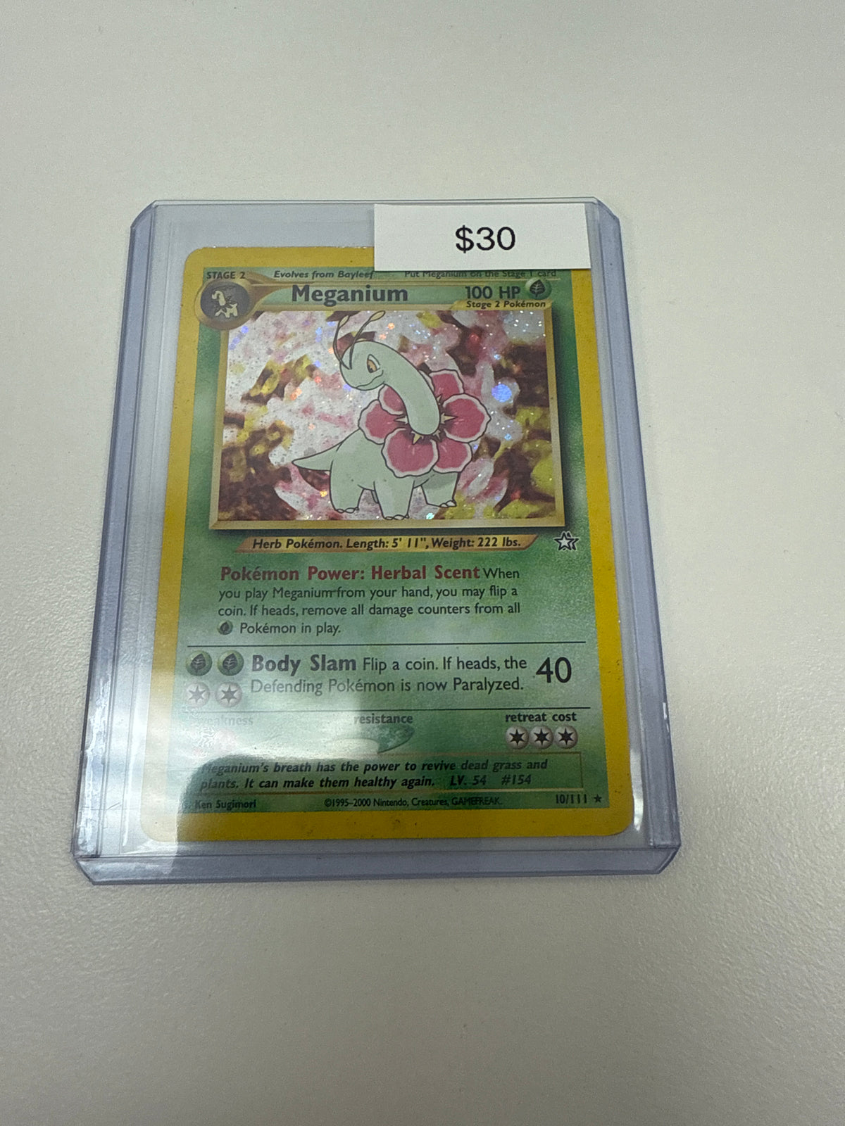 Pokemon Meganium Holo #10/111