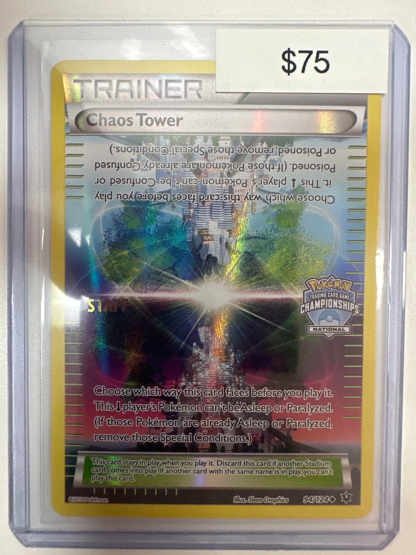 Pokemon Chaos Tower 94/124 Nationals Staff Promo