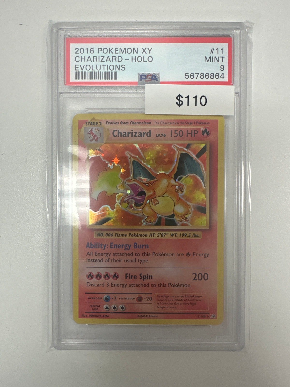 Pokemon XY Evolutions Charizard Holo 11/108 PSA 9