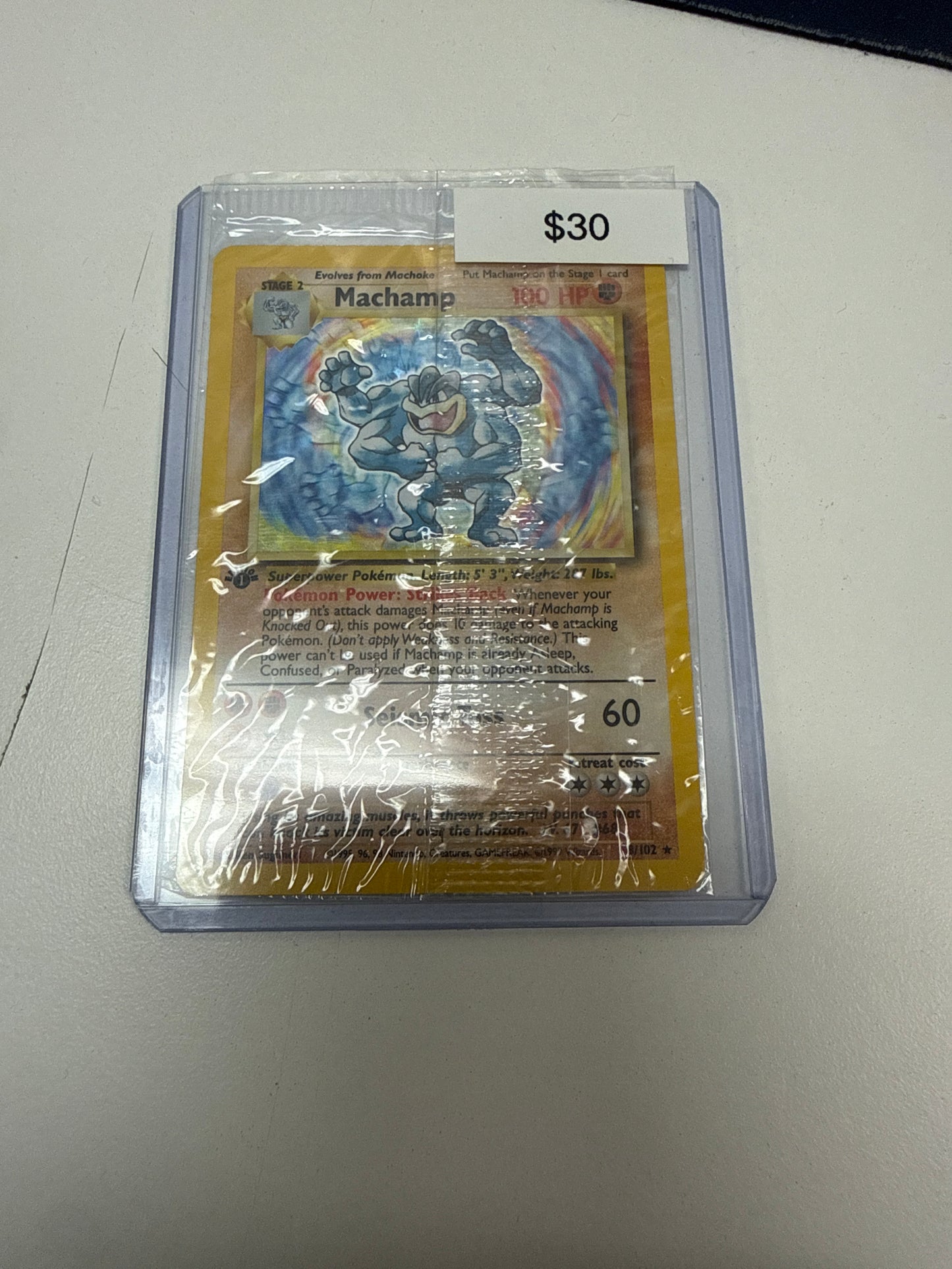 Pokemon Machamp 1st Ed Sealed #8/102
