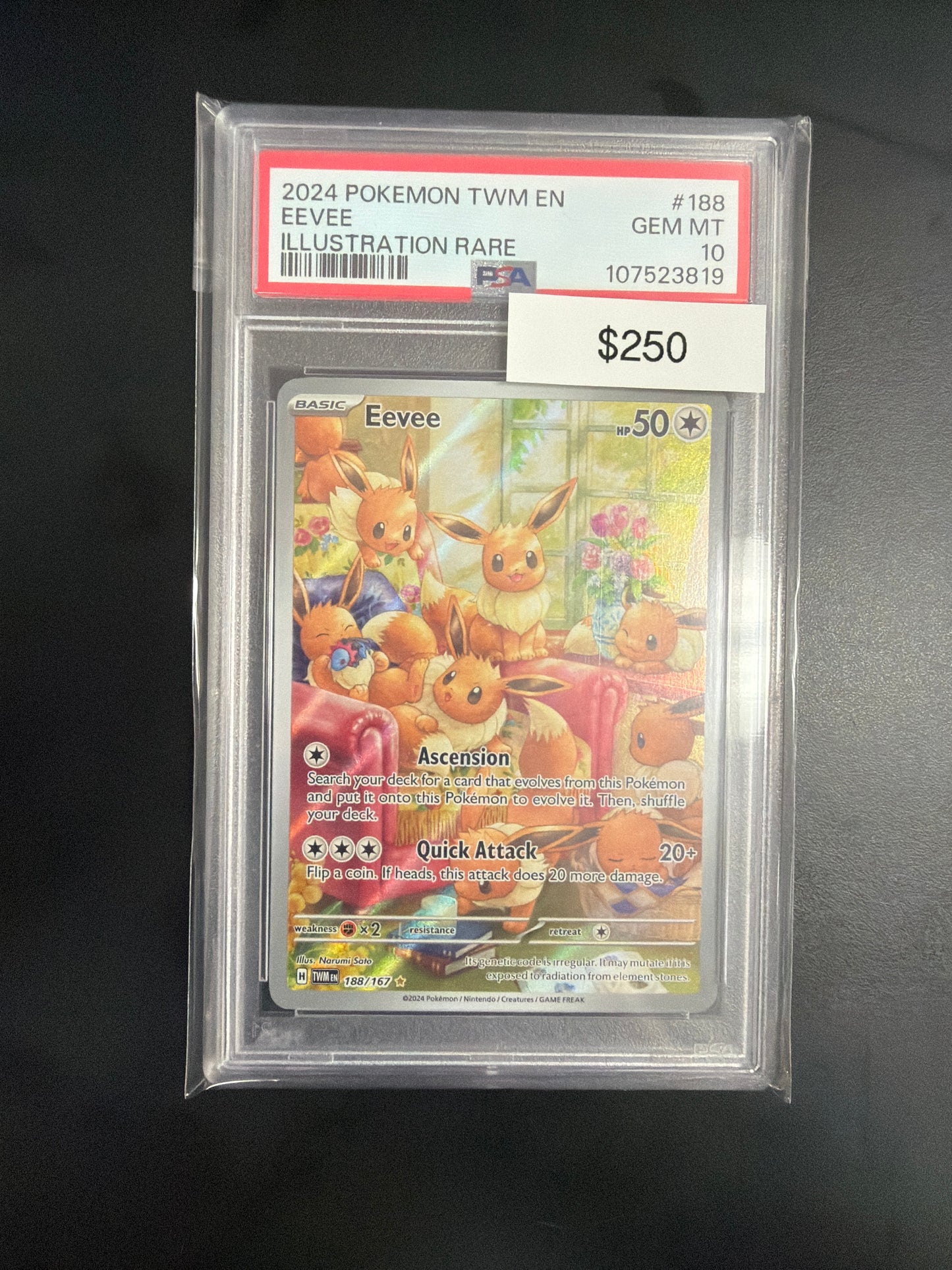 Pokemon Eevee 188 PSA 10