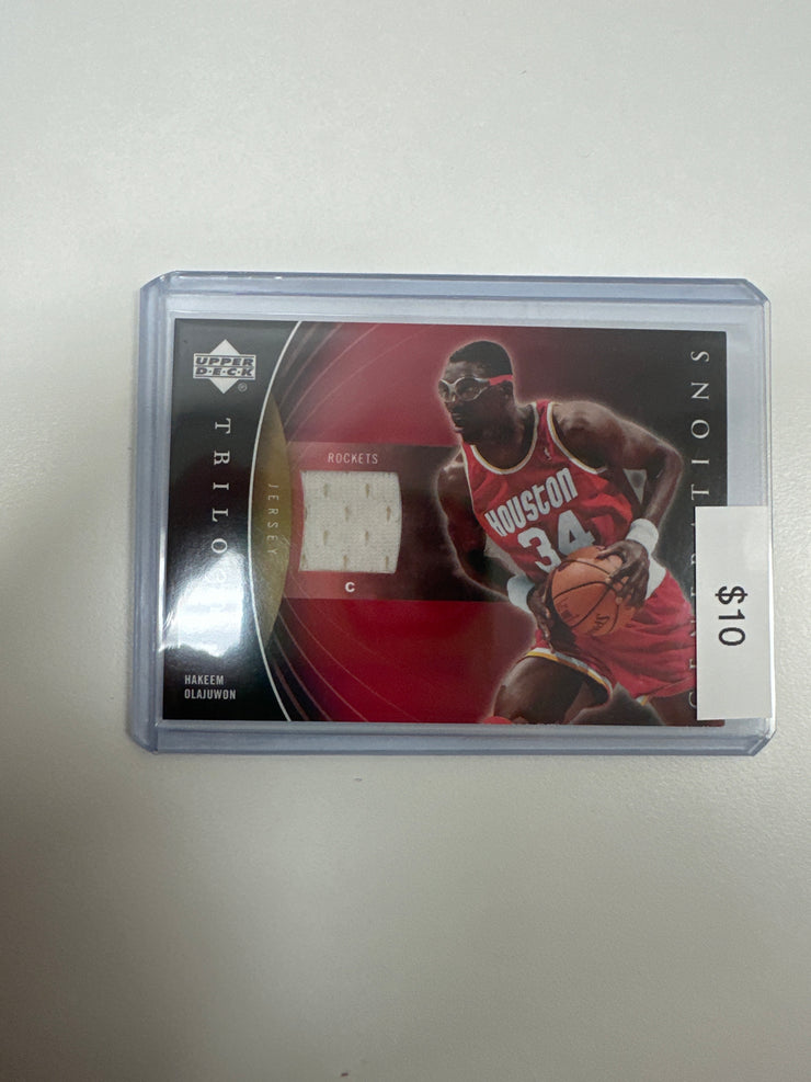 2007 Upper Deck Trilogy Hakeem Olajuwon Game Used Patch PM-HO