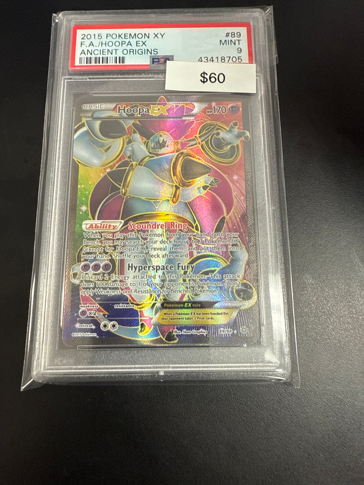 Pokemon Hoopa Ex PSA 9