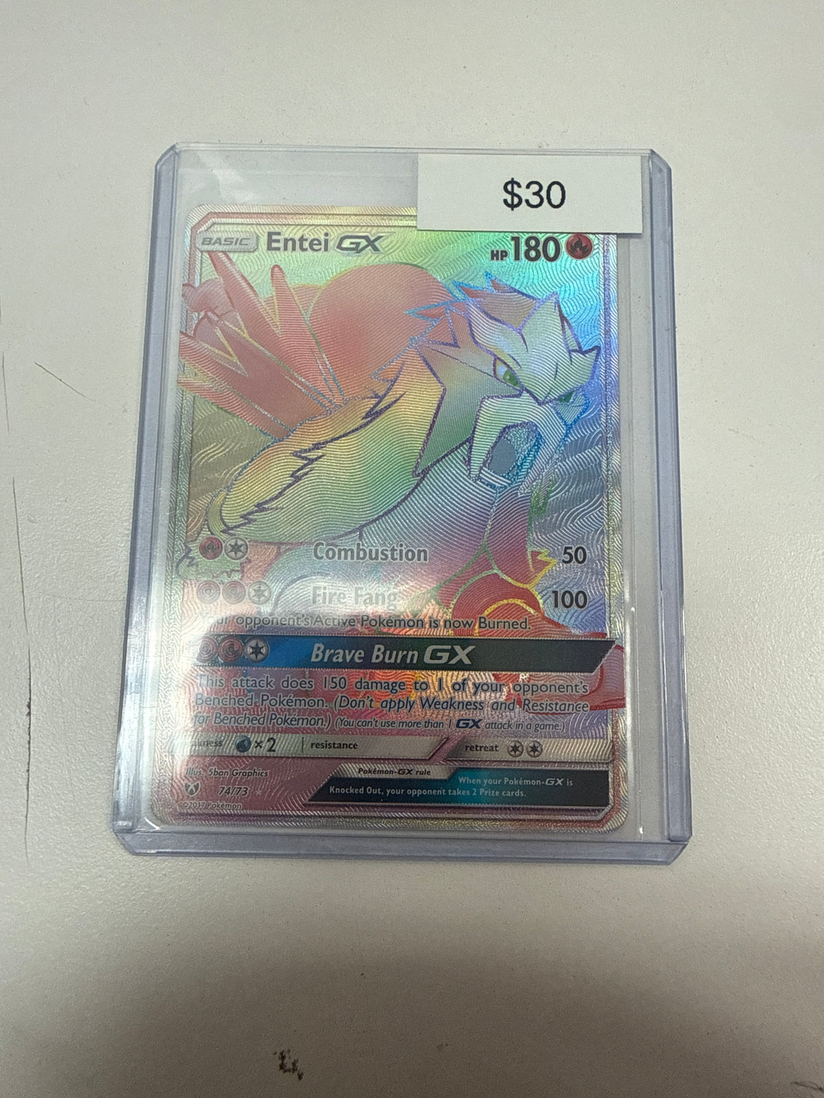 Pokemon Entei Gx #74/73