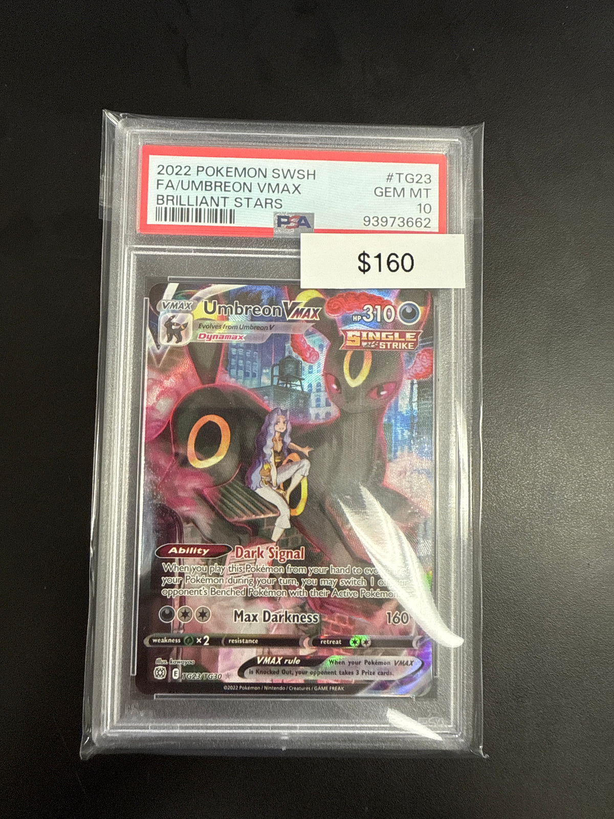 Pokémon Umbreon VMAX TG23 PSA 10