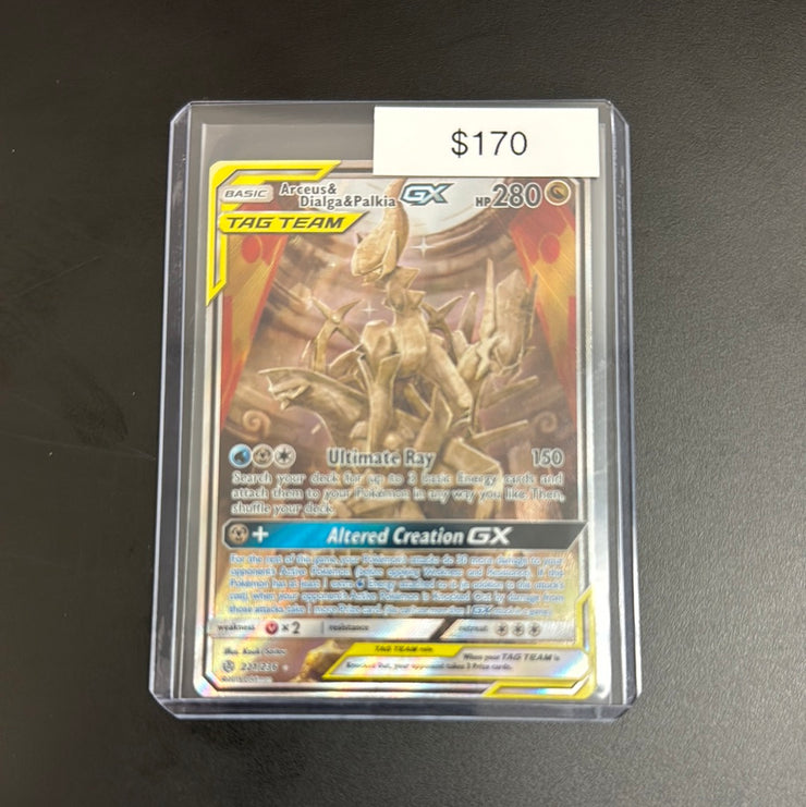 Pokémon Arceus & Dialga & PALKIA GX 221/236