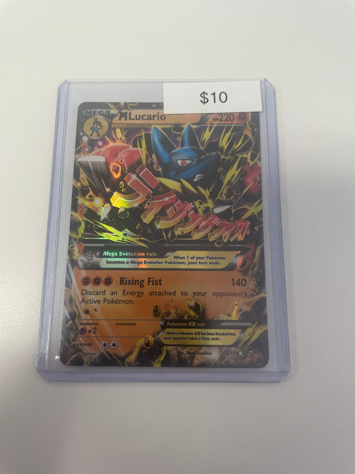 Pokemon M Lucario Ex #55/111