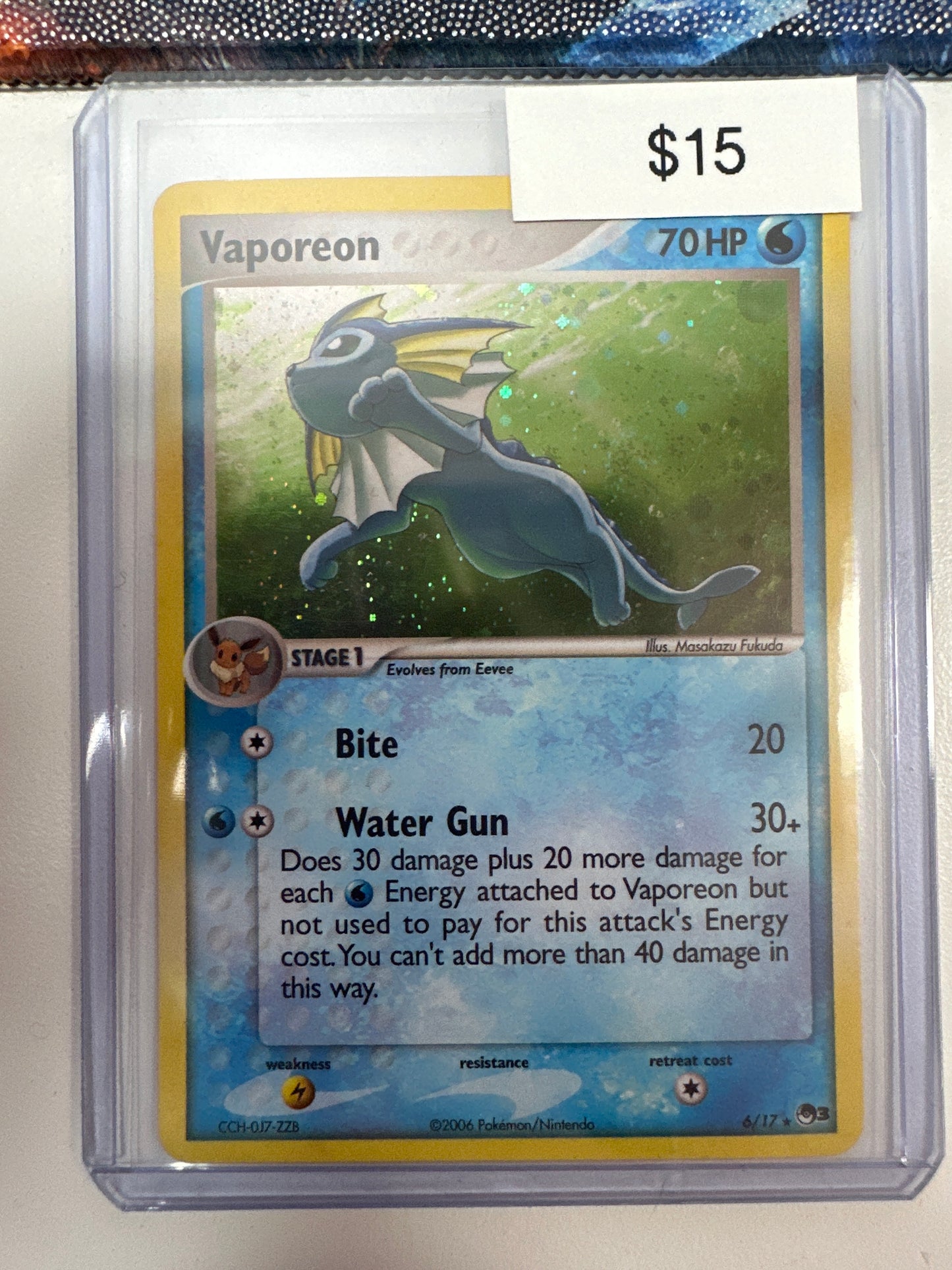 Pokemon Vaporeon 6/17