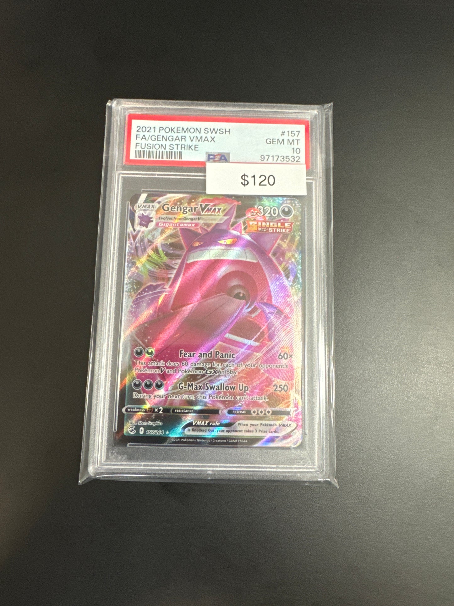Pokémon Gengar VMAX 157 PSA 10