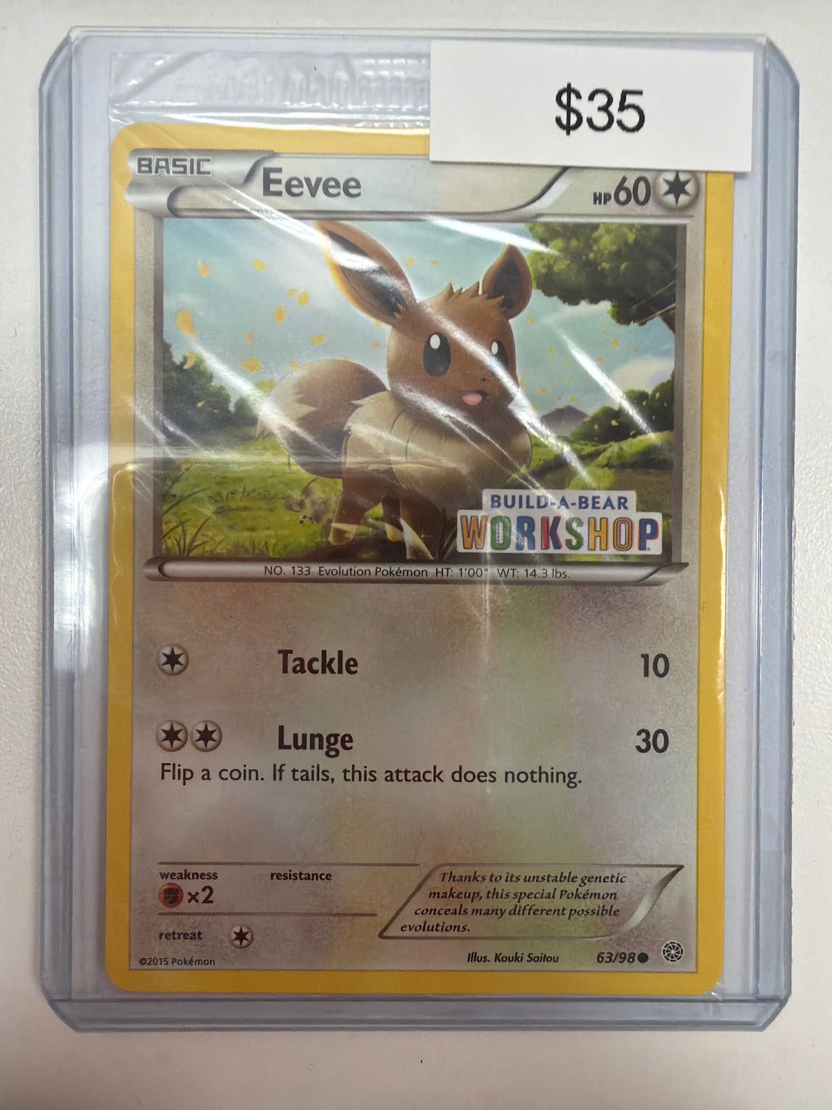 Pokemon Eevee Build a Bear 63/98