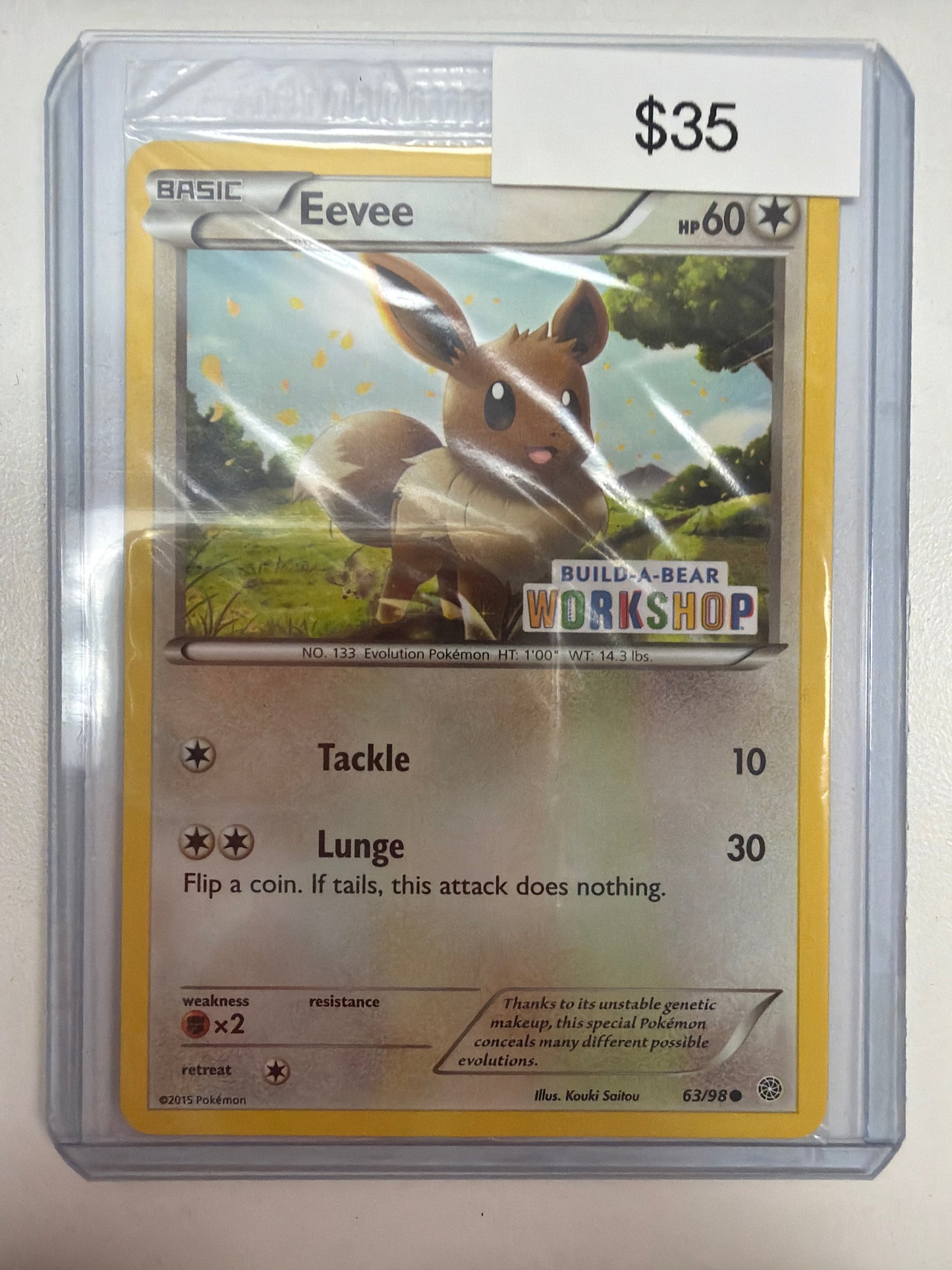 Pokemon Eevee Build a Bear 63/98