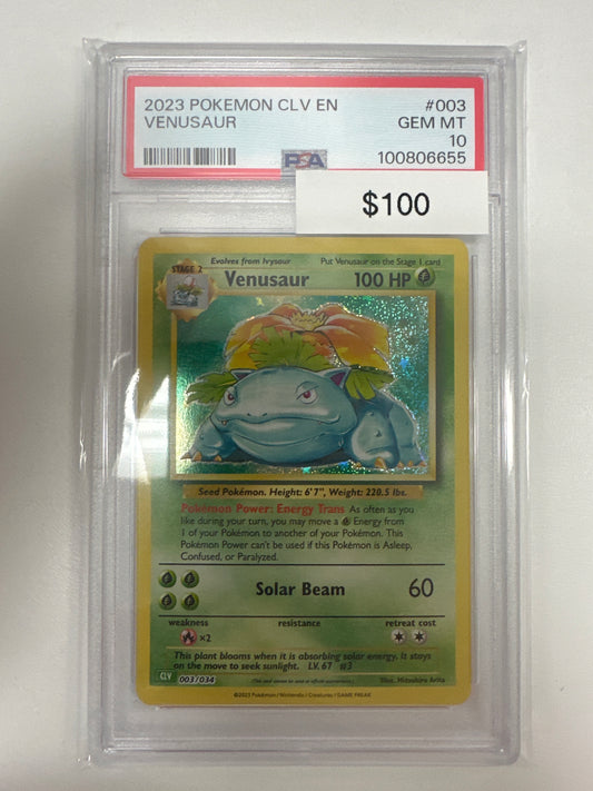 Pokemon Venusaur 003/034 PSA 10
