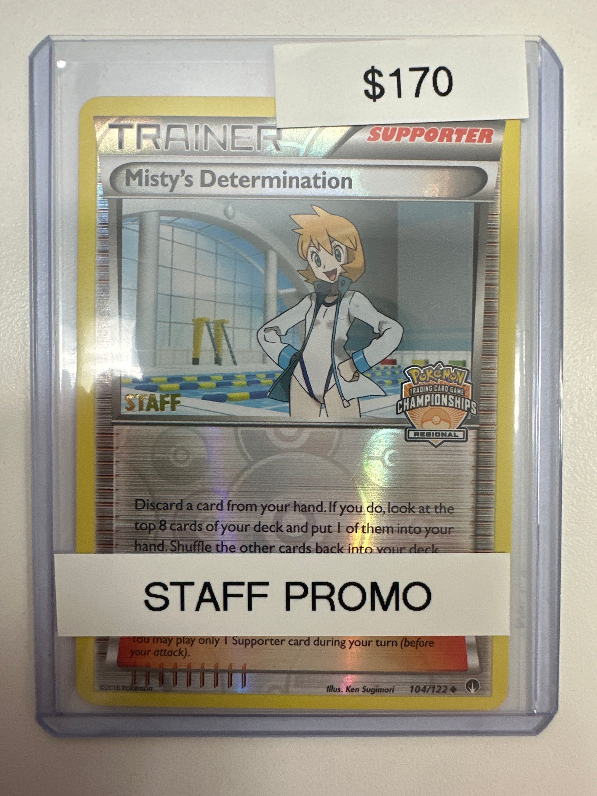 Pokemon Misty’s Determination Regional Promo Staff 104/122