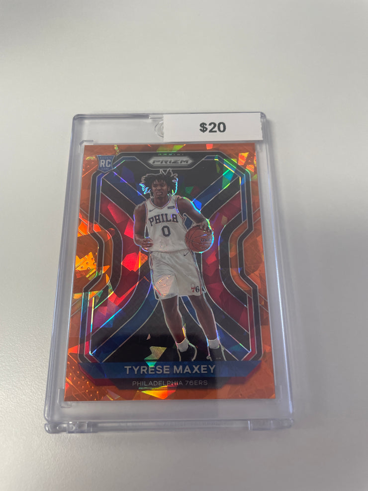 2020 Prizm Tyrese Maxey Orange Ice 