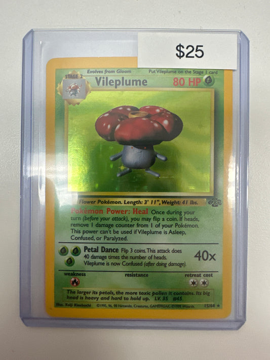 Pokemon Jungle Vileplume Holo 15/64