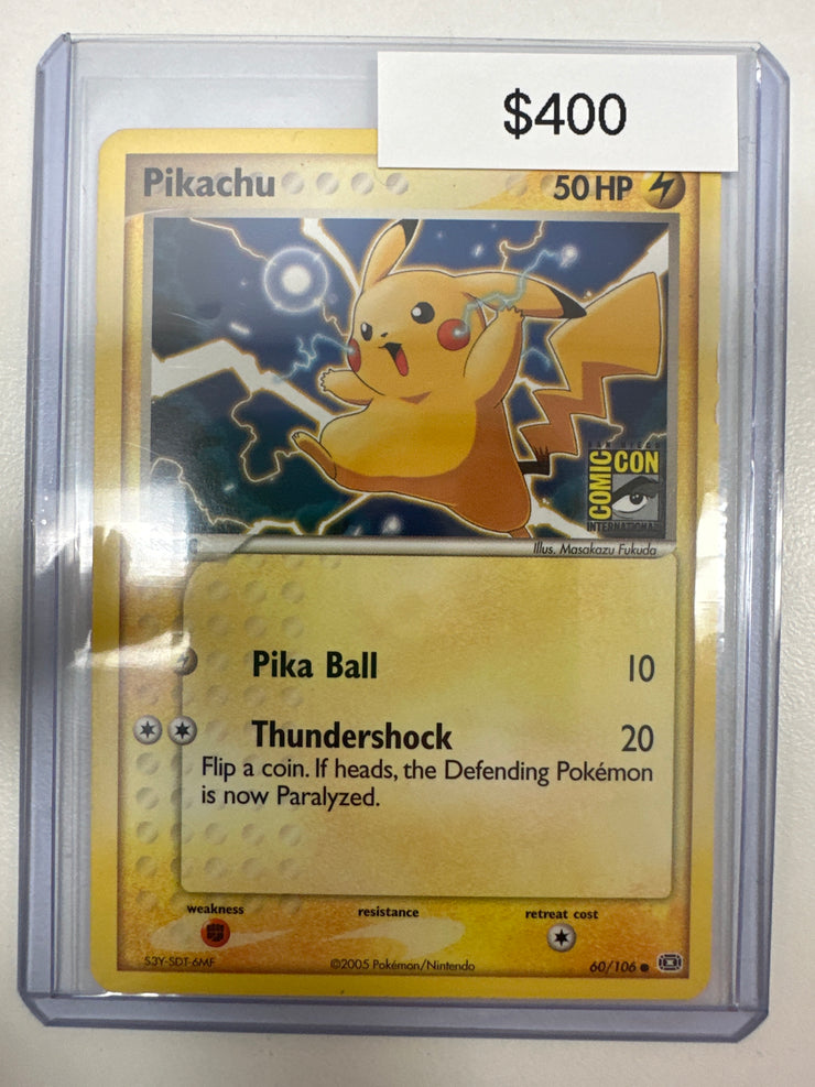 Pokemon Pikachu Comic Con 2005 Stamped 60/106