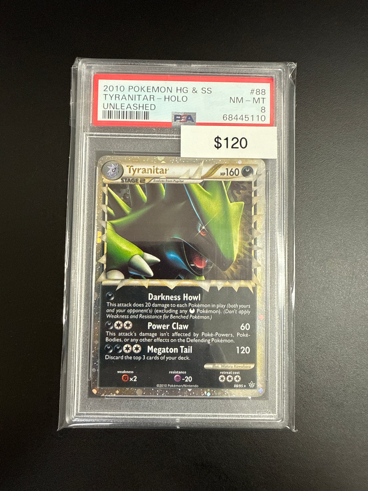 Pokémon Unleashed Tyranitar PSA 8