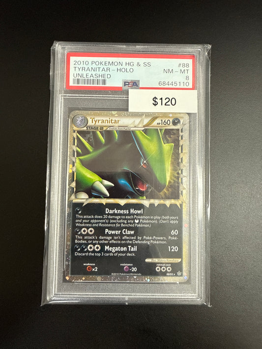 Pokémon Unleashed Tyranitar PSA 8