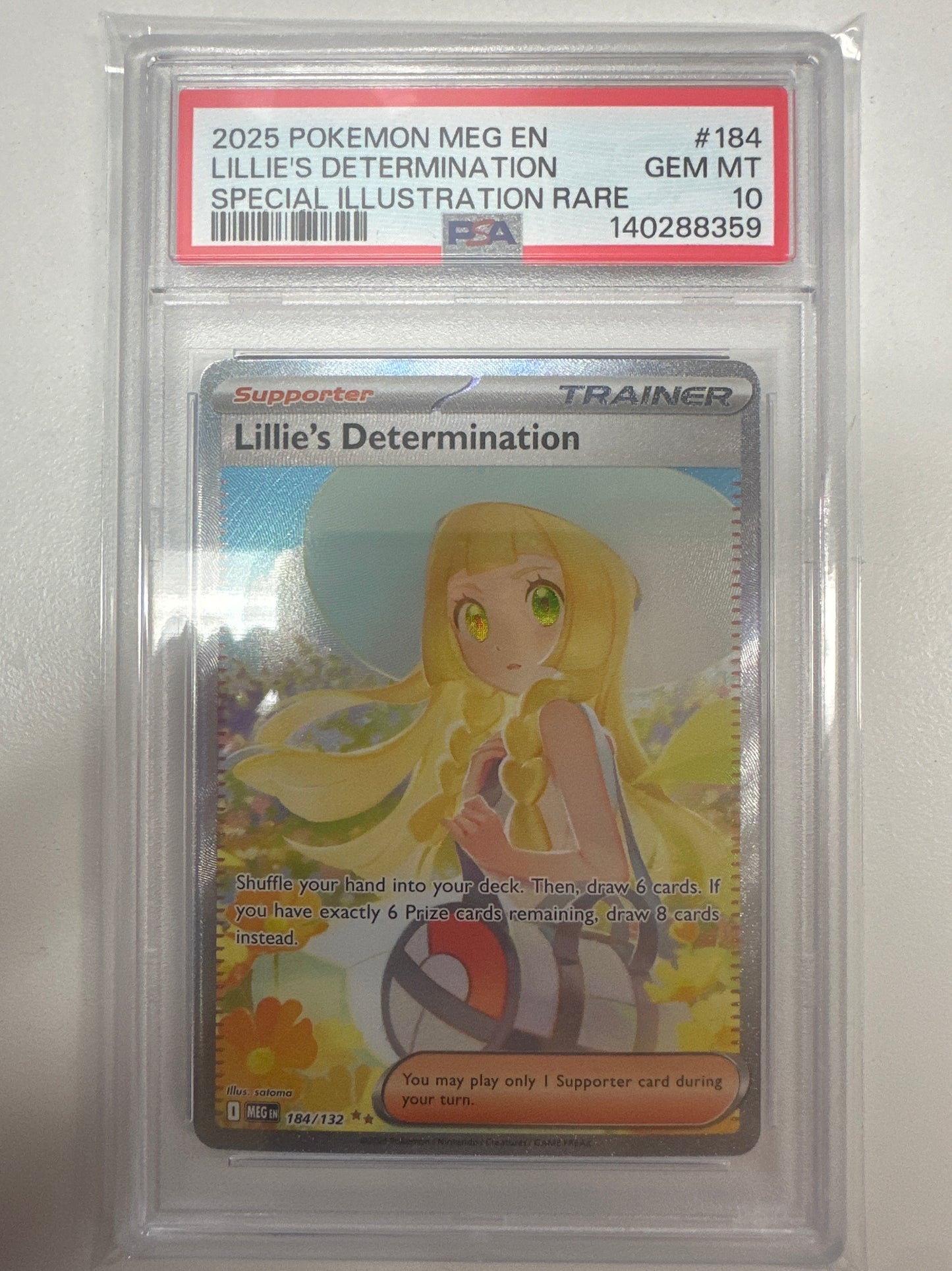 Pokemon Lillie’s Determination 184/132 PSA 10