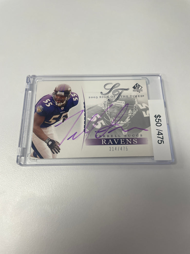 2003 SP Sign of the Times Terrell Suggs Auto /475 
