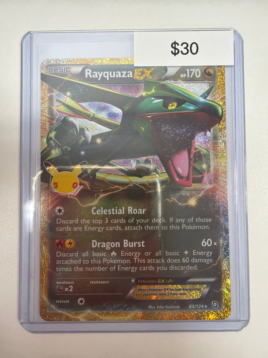 Pokemon Rayquaza EX 30th Anniversary 85/124