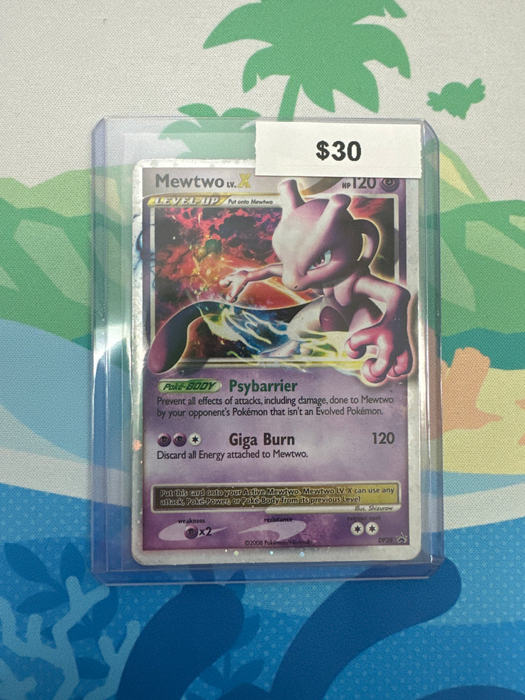 Pokemon Diamond and Peral Promos Mewtwo Lv. X DP28