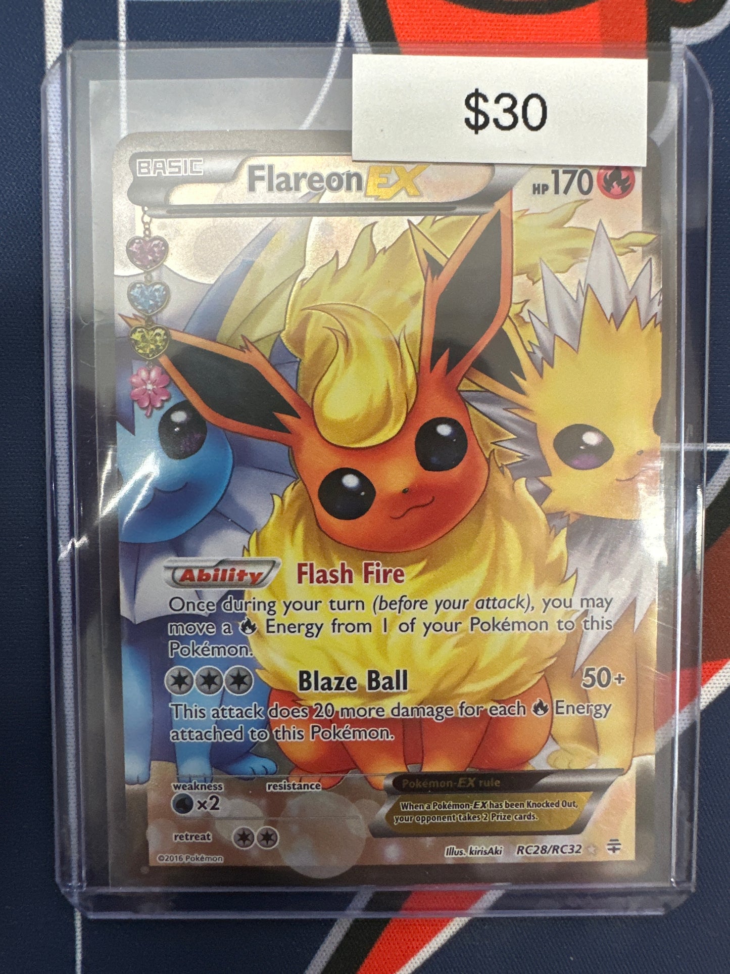 Pokémon Flareon EX RC28/RC32