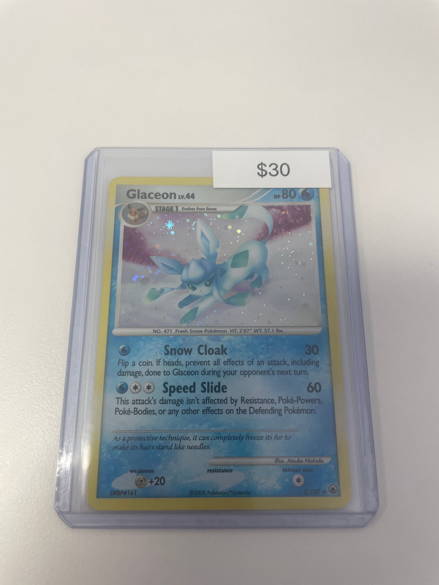 Pokemon Glaceon Holo #5/100