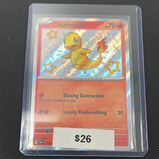 Pokémon Charmander Paldean Fates Shiny 109/091