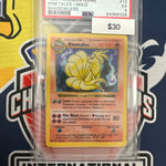 Pokemon Base Set Shadowless Ninetales Holo 12/102 PSA 5