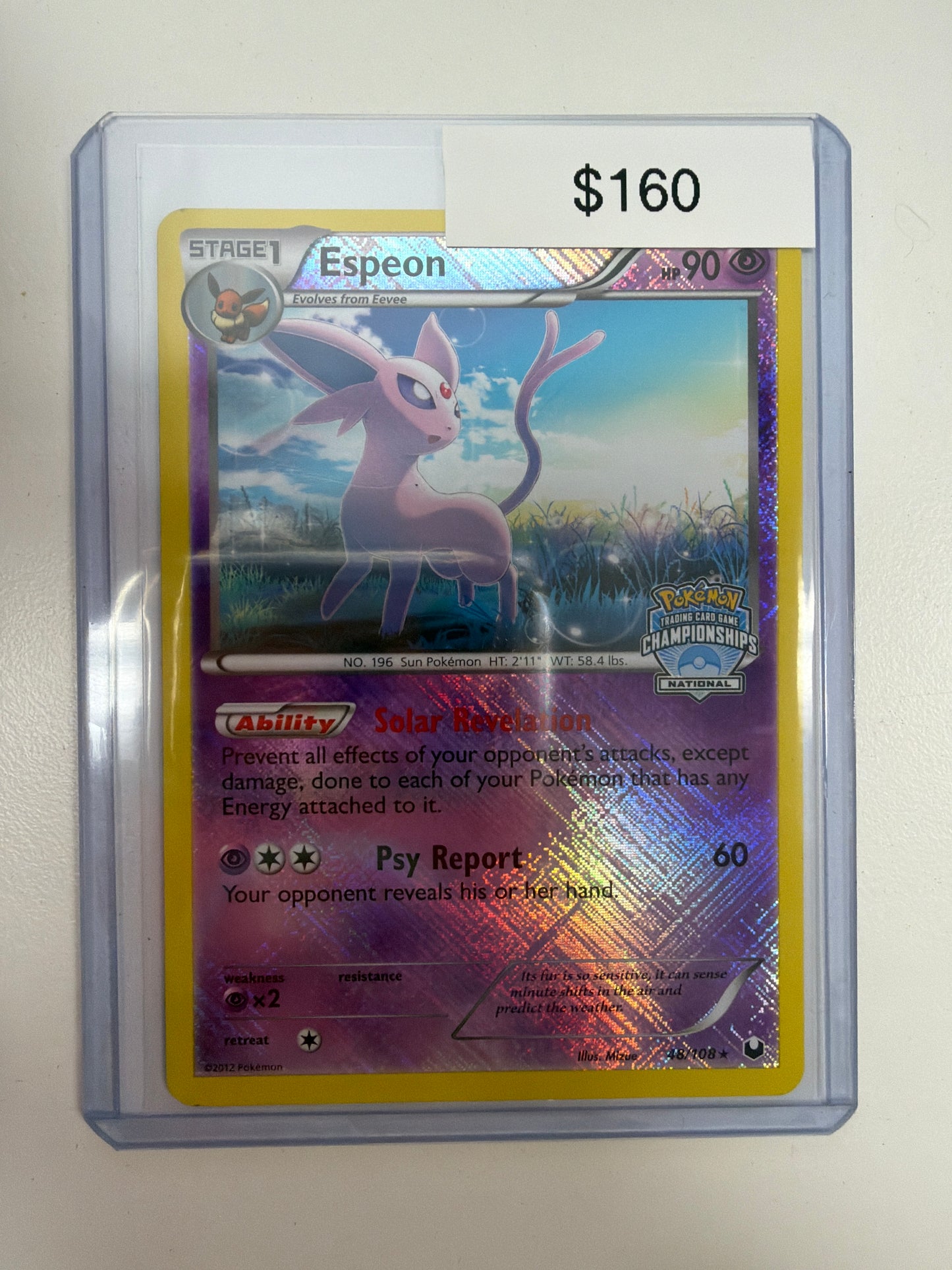 Pokemon Espeon Nationals Stamp 48/108