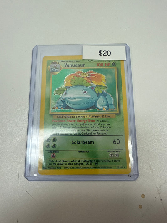 Pokémon Venusaur Base Set Holo 15/102