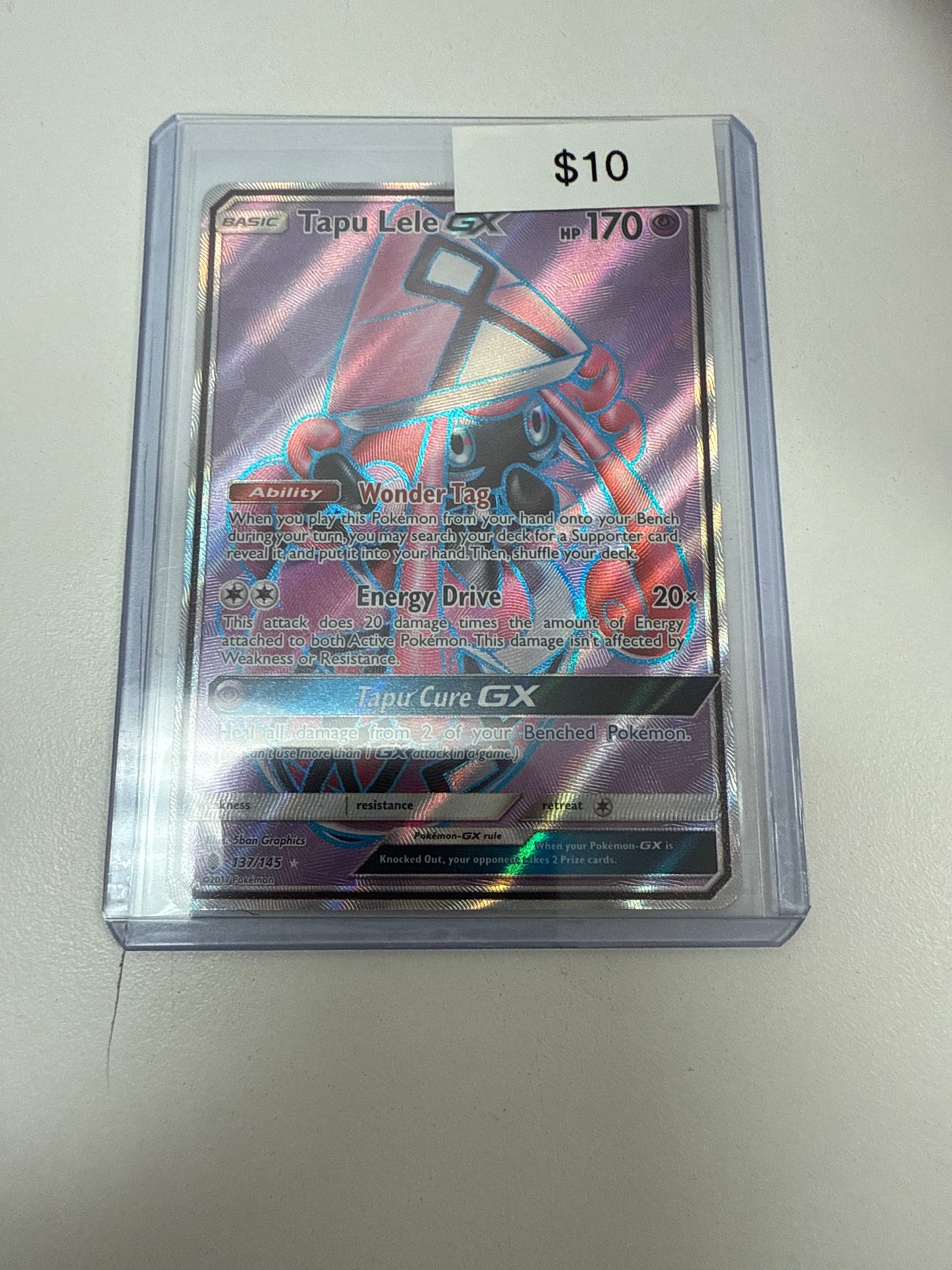 Pokemon Tapu Lele Gx Full Art #137/145