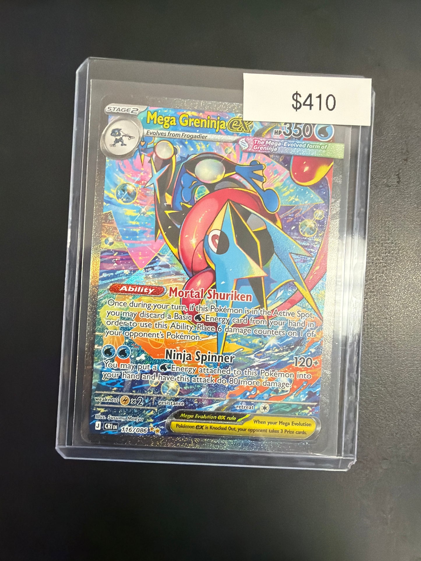 Pokemon Chaos Rising Mega Greninja EX #116/086