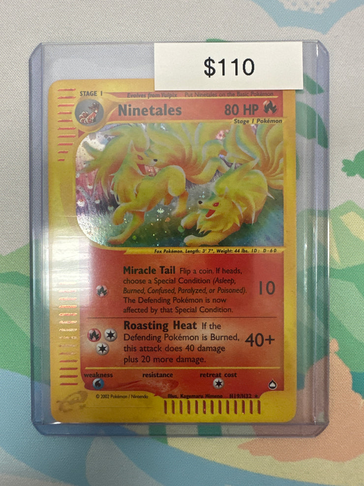 Pokemon Ninetales H19/H32 Box Topper Holo