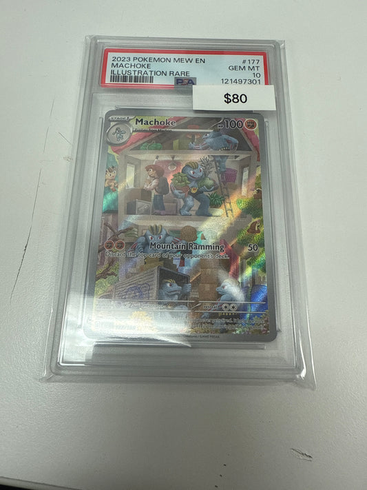 Pokemon 151 Machoke #177/165 PSA 10