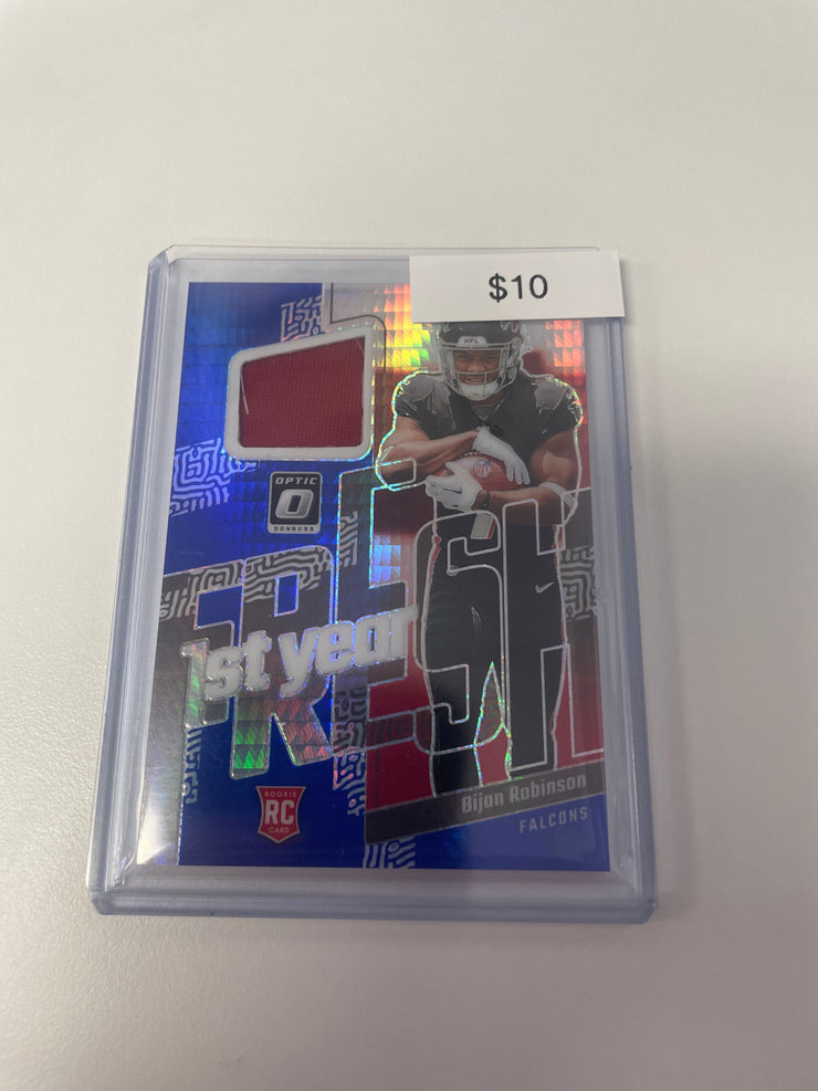 2023 Optic Bijan Robinson Blue Hyper Patch 