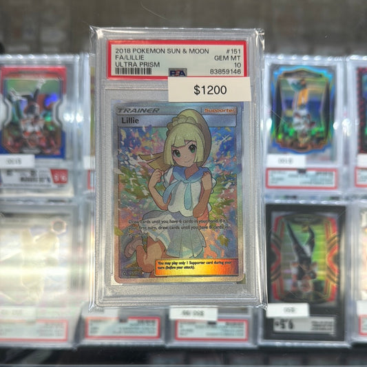 2018 Pokémon Ultra Prizm Lillie PSA 10