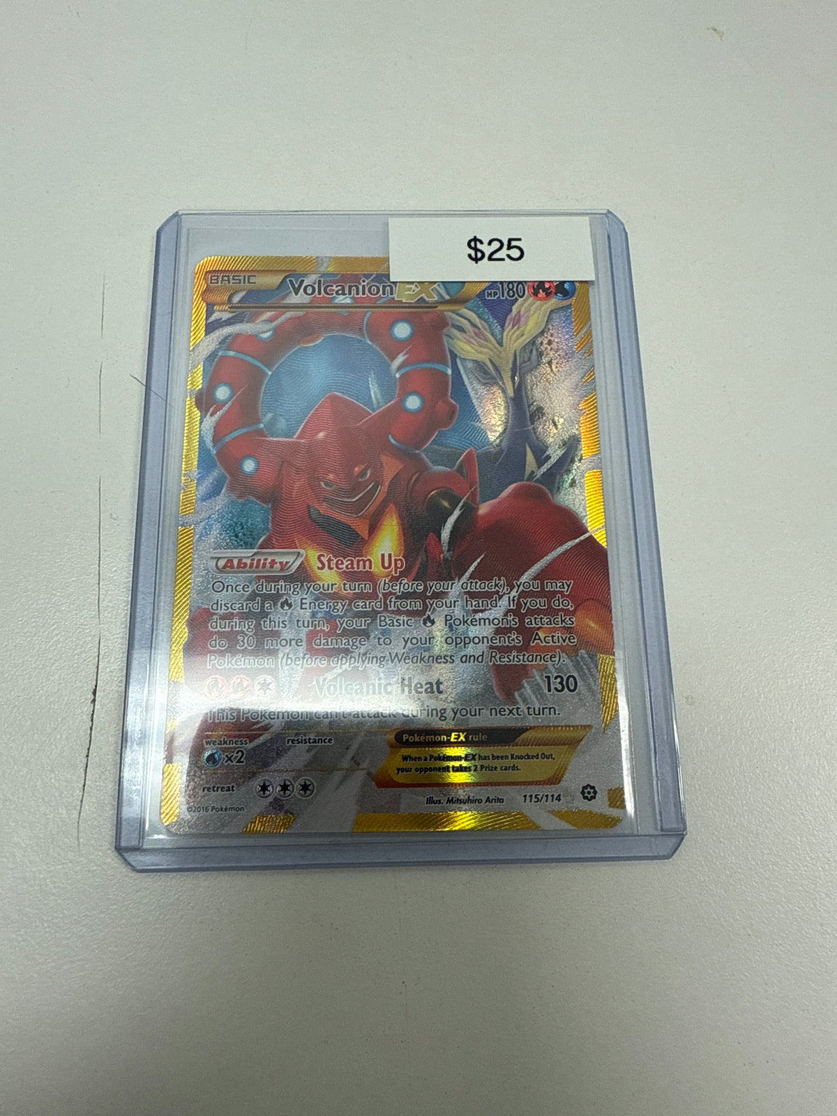 Pokemon Volcanion Ex #115/114