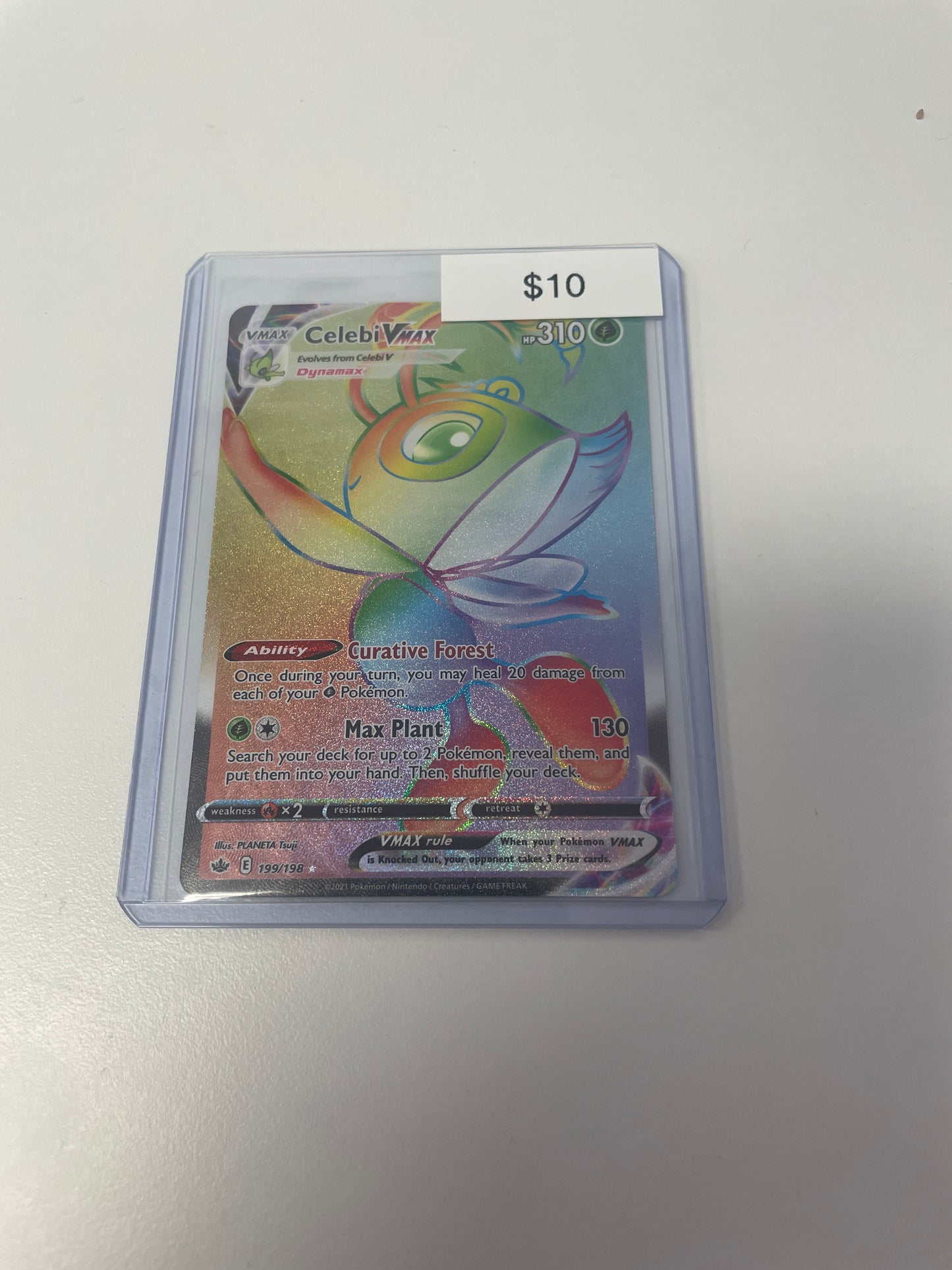 Pokemon Celebi Vmax Rainbow Rare #199/198
