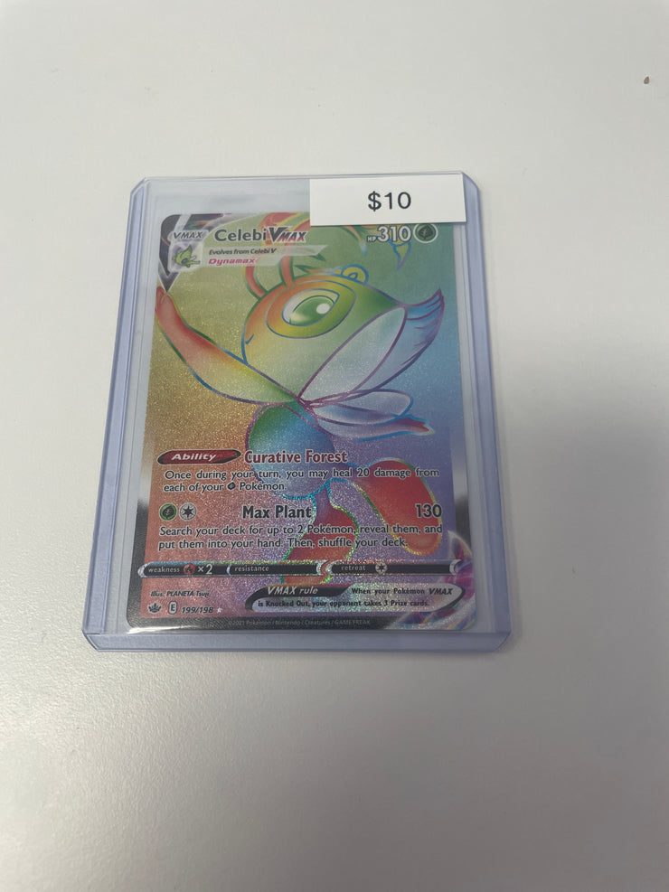 Pokemon Celebi Vmax Rainbow Rare 