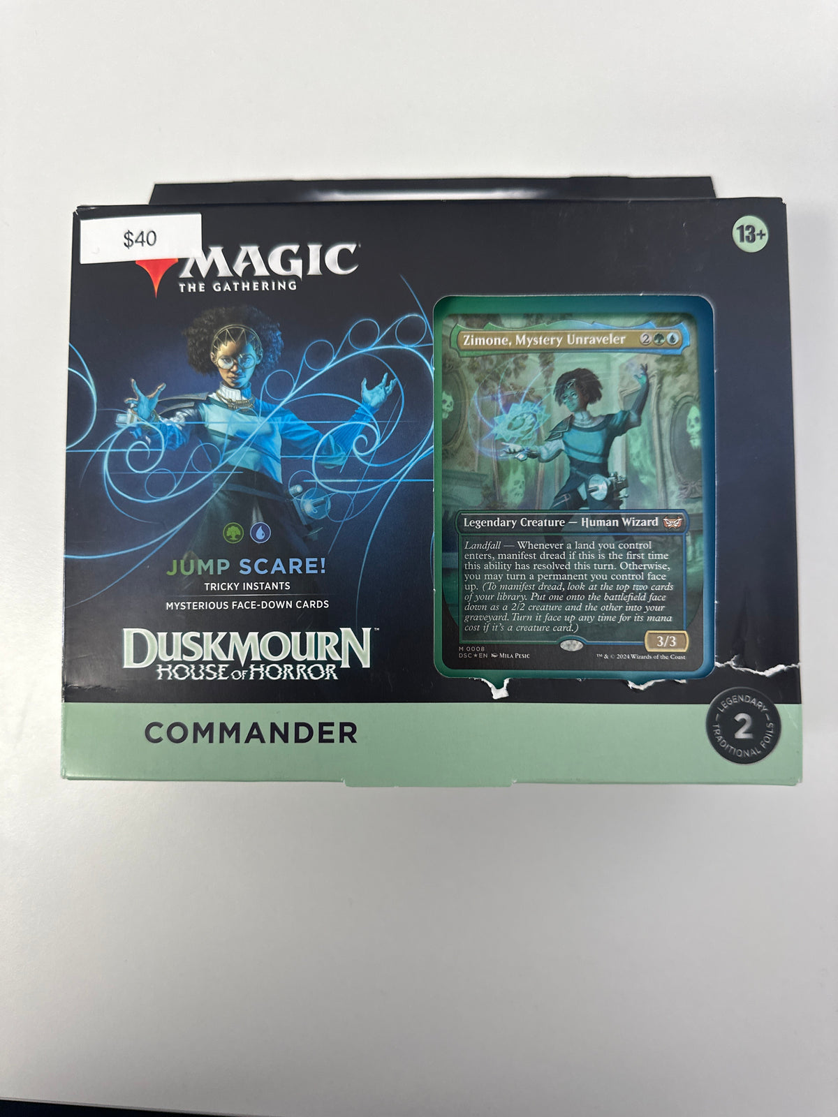 Magic The Gathering Duskmourn House of Horrors Jump Scare Comander Deck