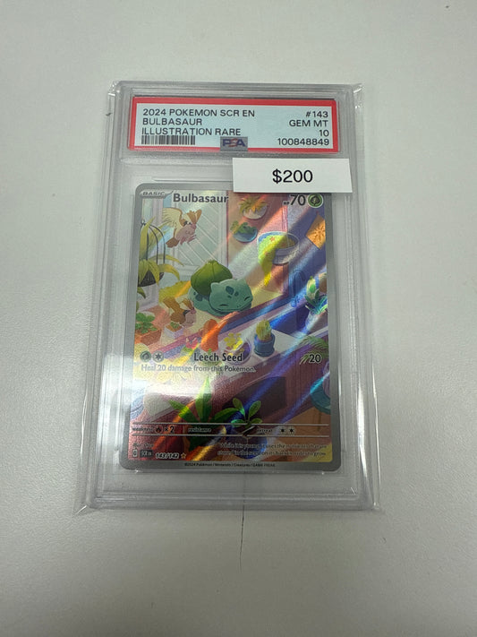 Pokemon Bulbasaur Illustration Rare #143/142 PSA 10