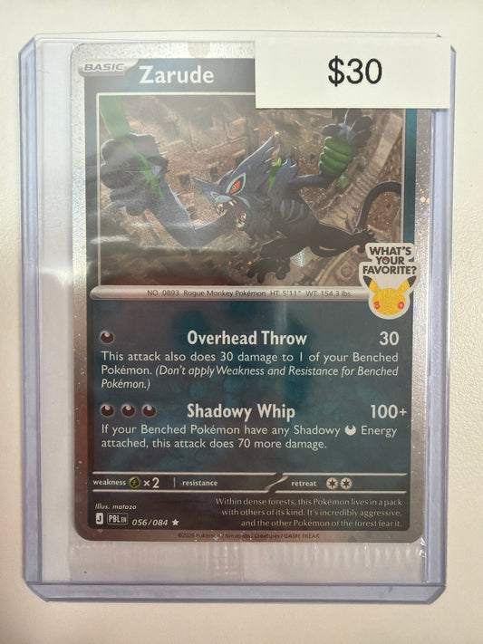 Pokemon Zarude Cosmo Holo 056/084