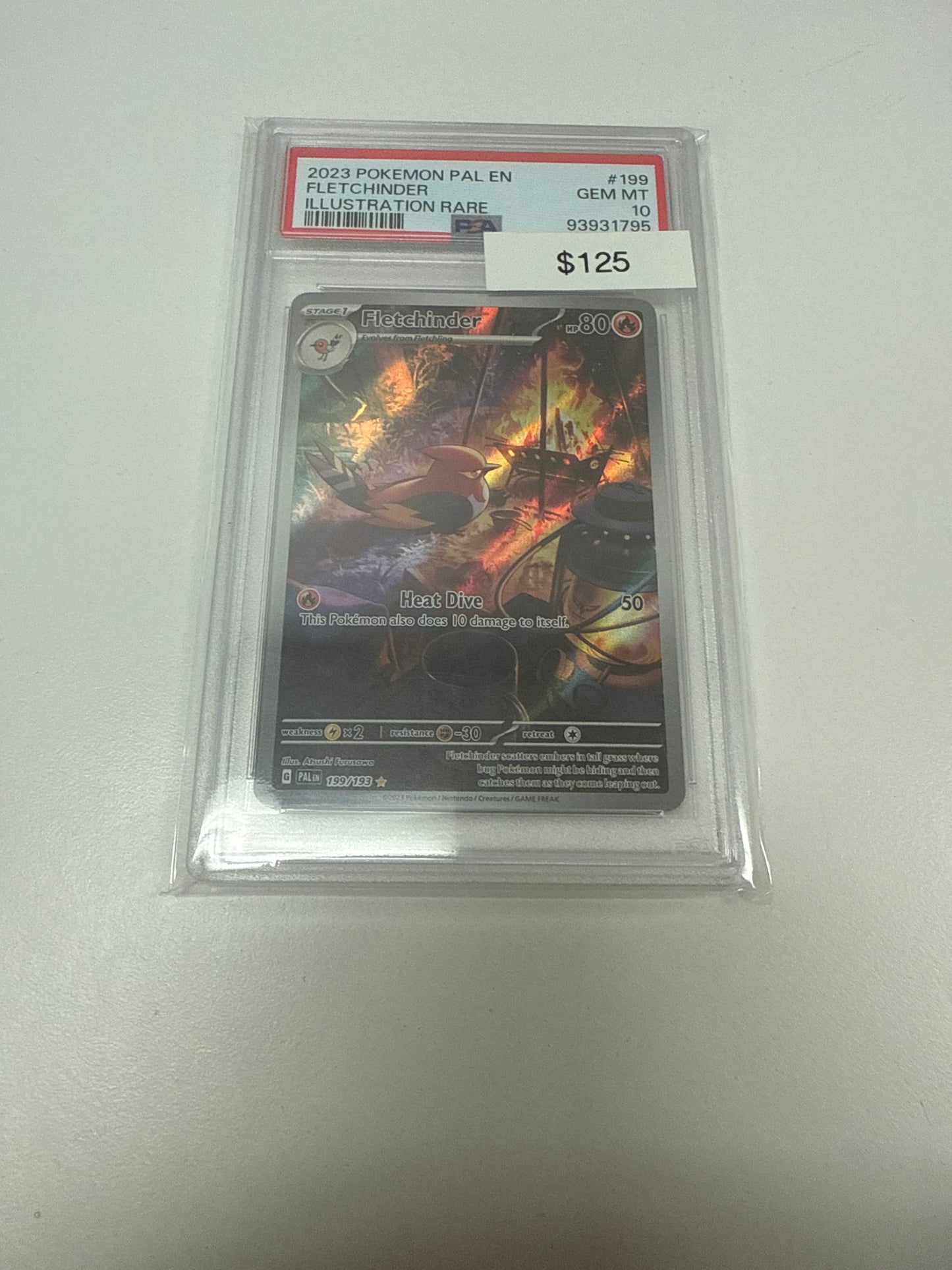 Paldea Evolved Fletchinder #199/193 PSA 10